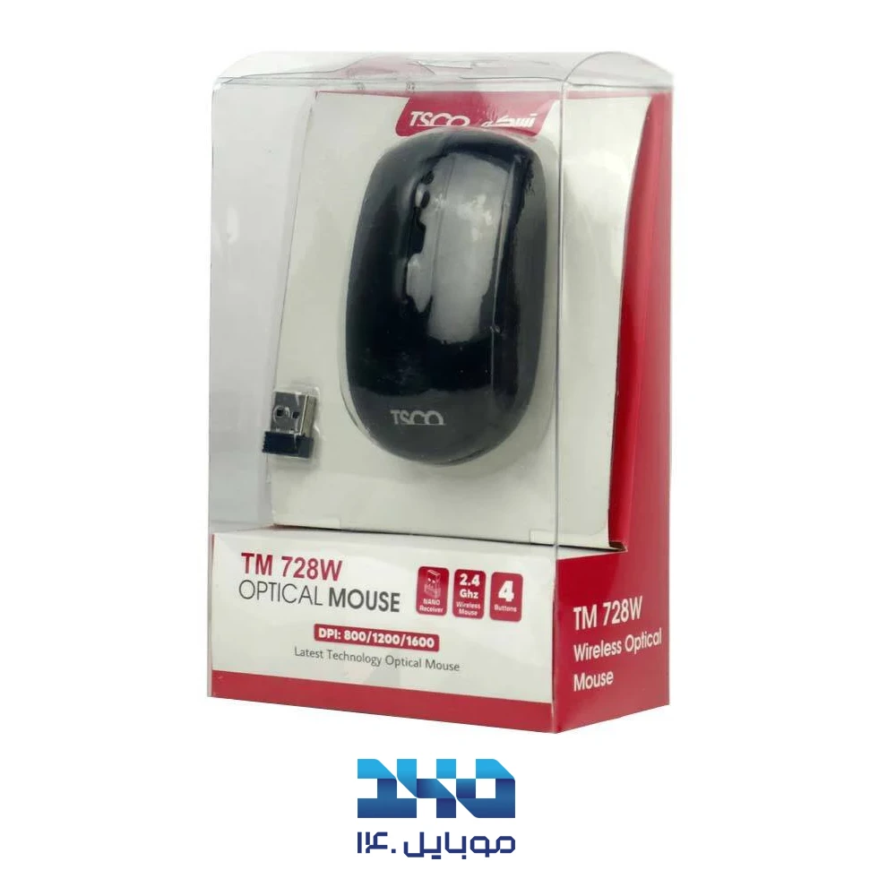 ماوس بی‌سیم تسکو مدل TM 728W