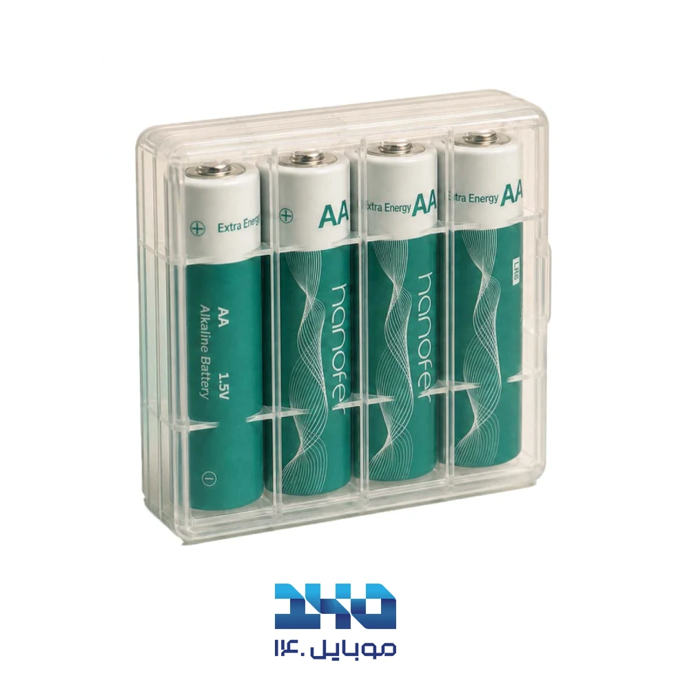 باتری قلمی هانوفر آلکالین مدل LR6 AA بسته 4 عددی