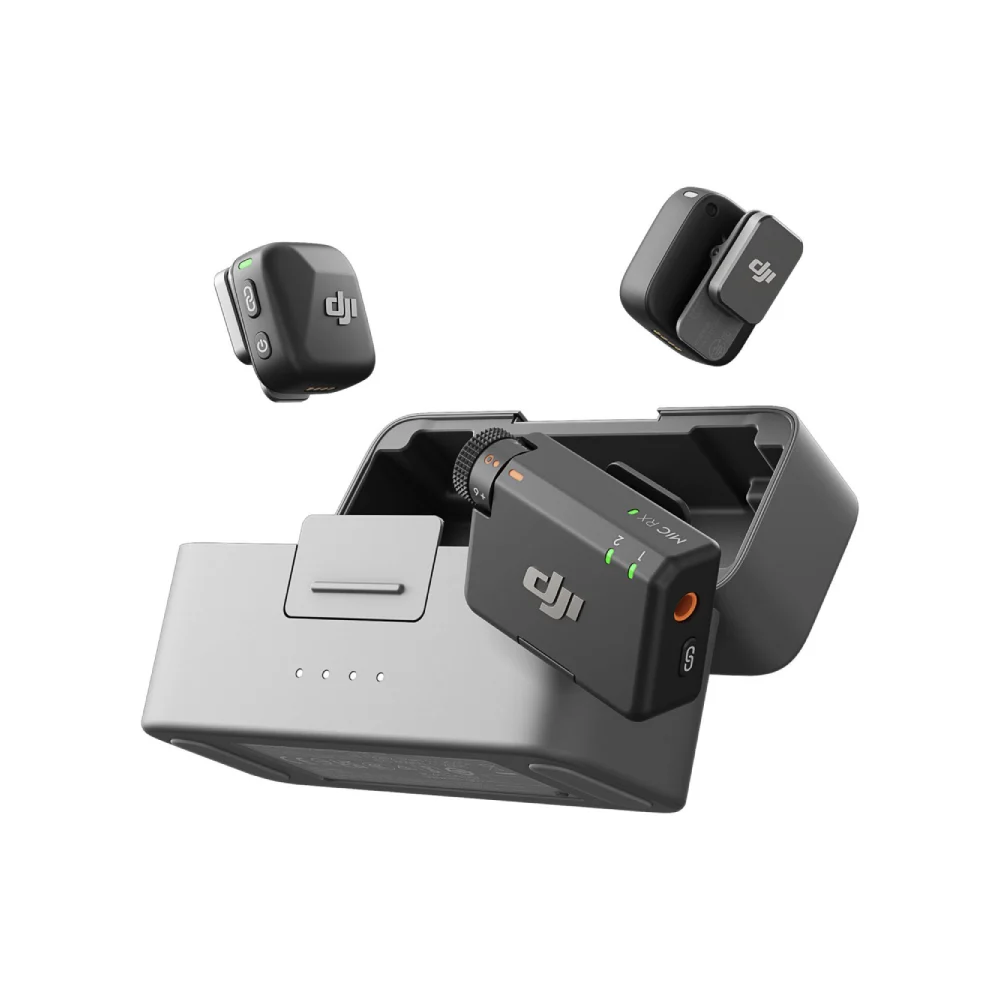 میکروفون یقه‌ای بی‌سیم دوکاربره دی جی آی مدل Mic Mini