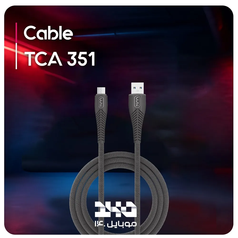 کابل شارژ USB-A به microUSB تسکو مدل TCA 351 با طول 1 متر