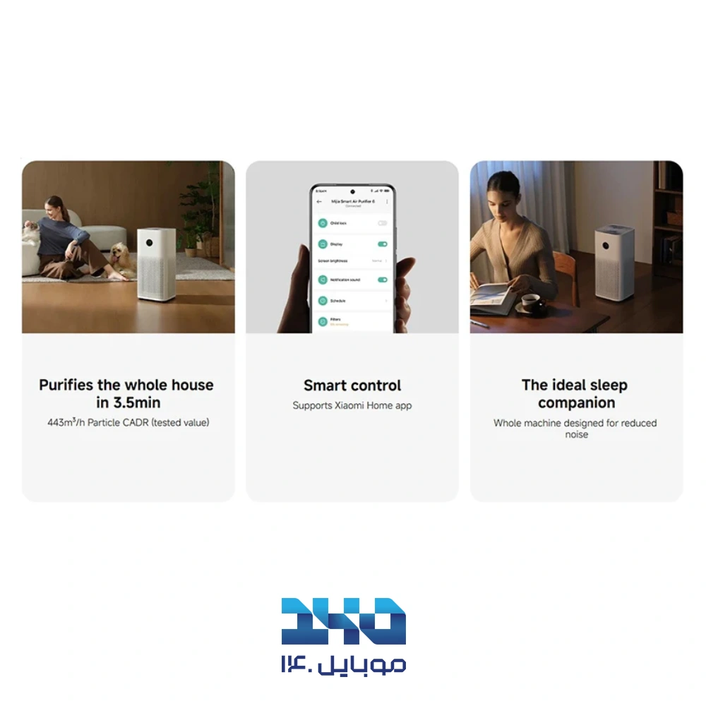 دستگاه تصفیه هوا میجیا مدل Smart Air Purifier 6