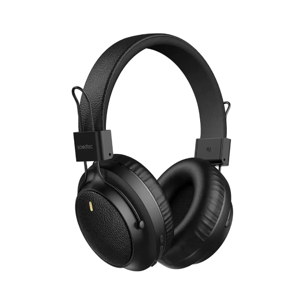 هدفون بیسیم پرودو مدل Soundtec Leather-Finish