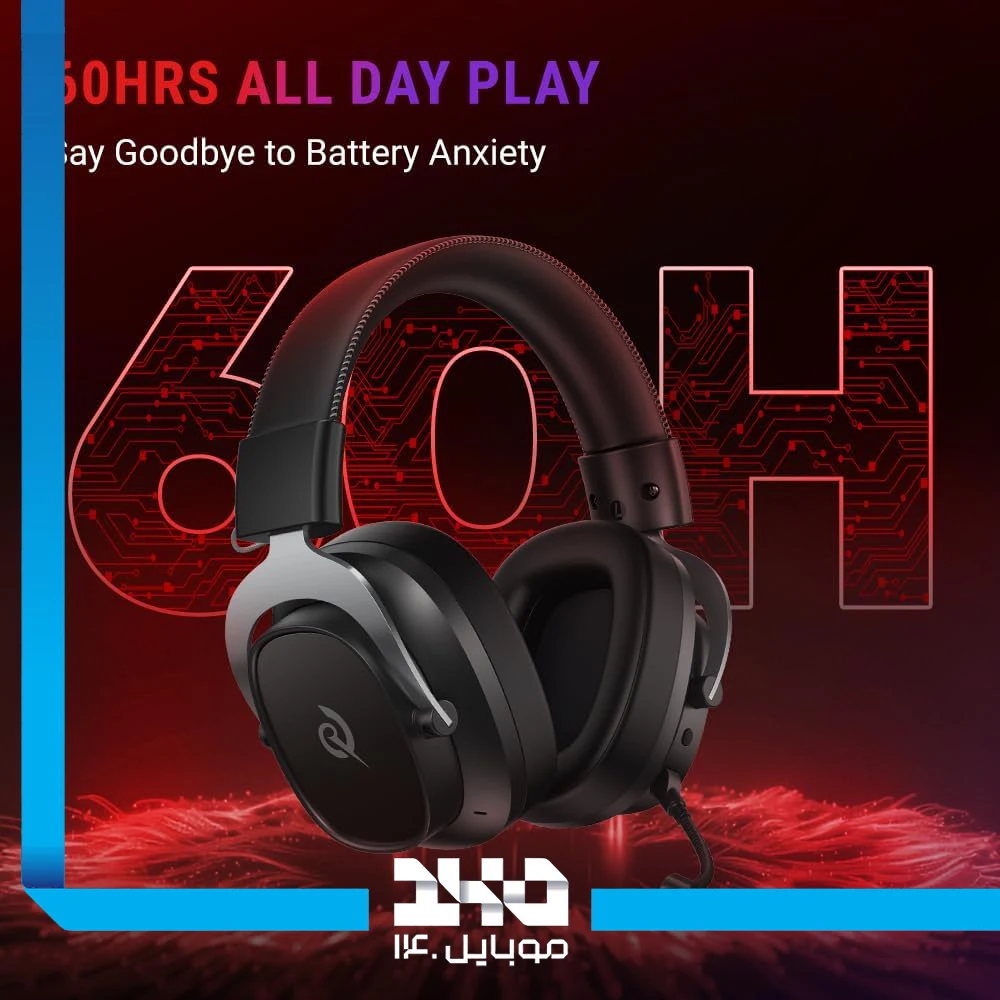 هدست گیمینگ بی‌سیم کیو‌سی‌وای مدل Heroad VT200 Pro