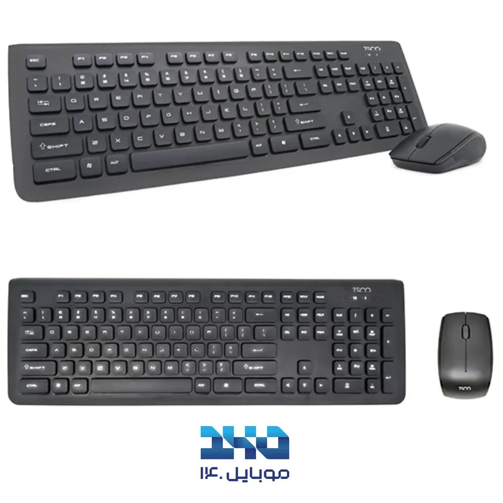 کیبورد و ماوس بی سیم تسکو مدل TKM 7018