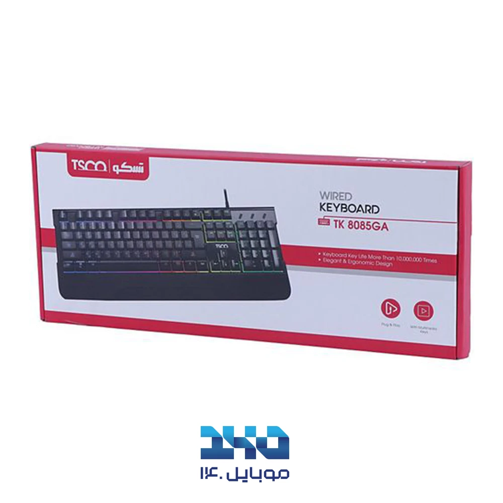 کیبورد گیمینگ سیمی تسکو مدل GA 8085TK