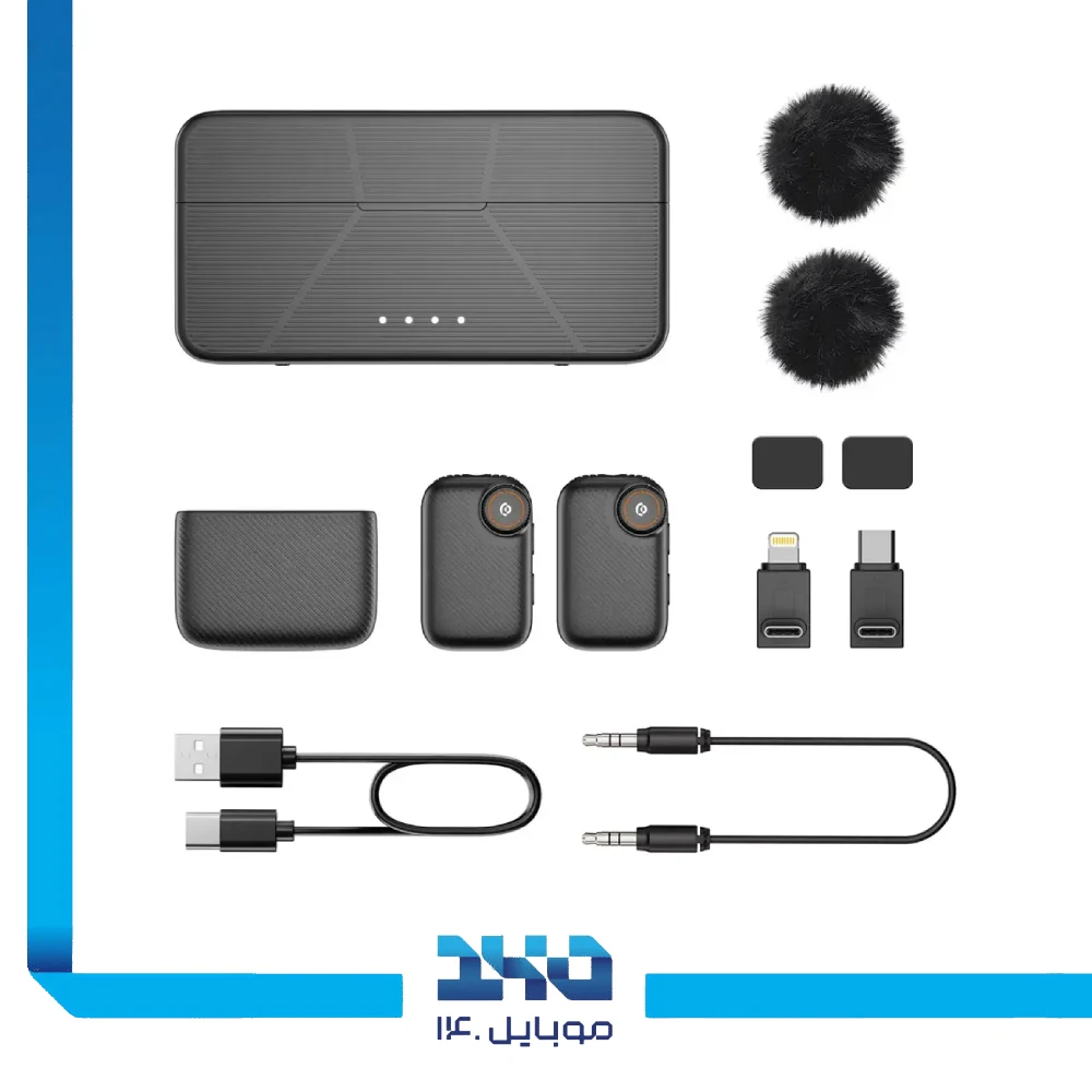 میکروفون پاورولوژی مدل Pure Q1 AI Noise-Cancelling