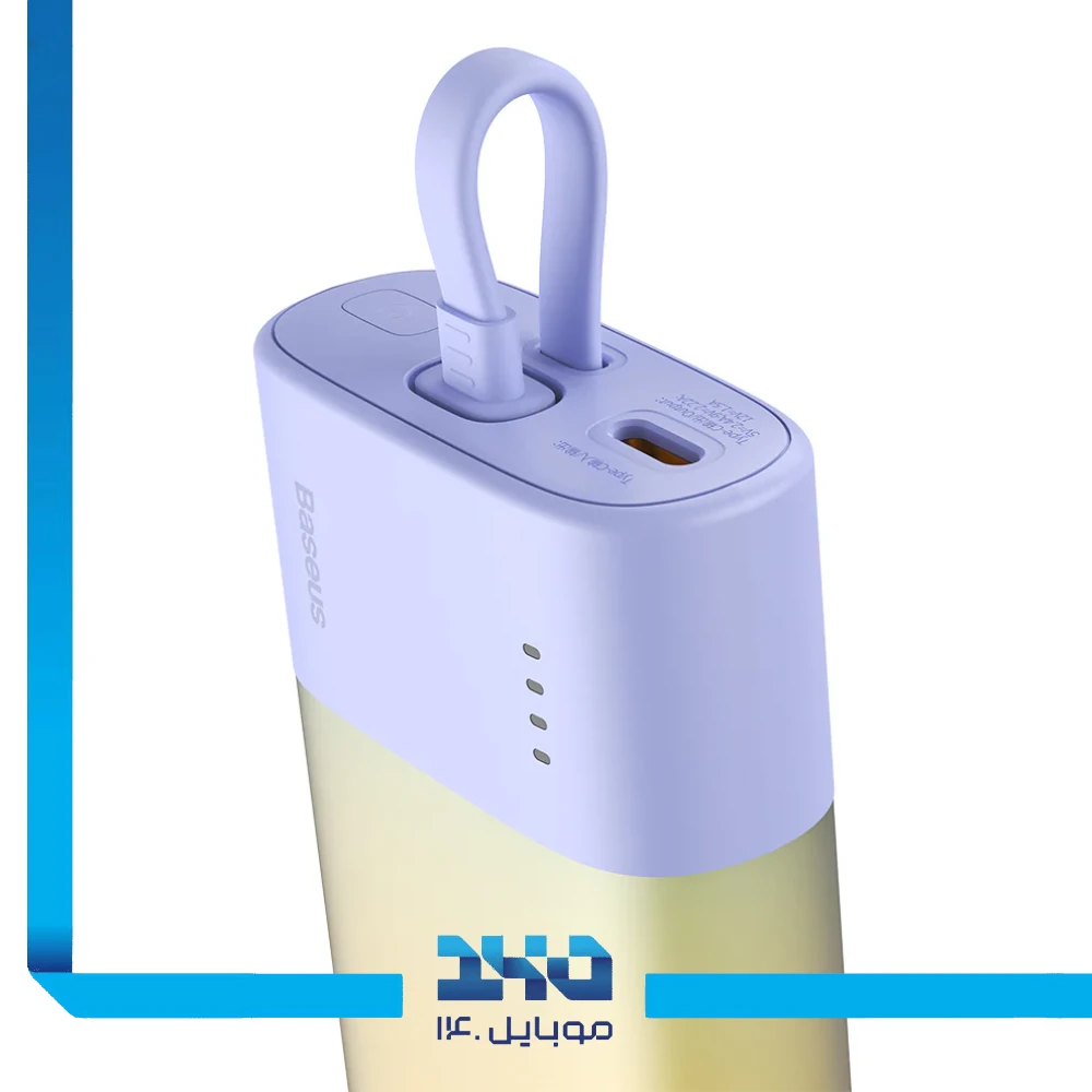 پاوربانک بیسوس 5200 میلیآمپرساعت مدل Popsicle