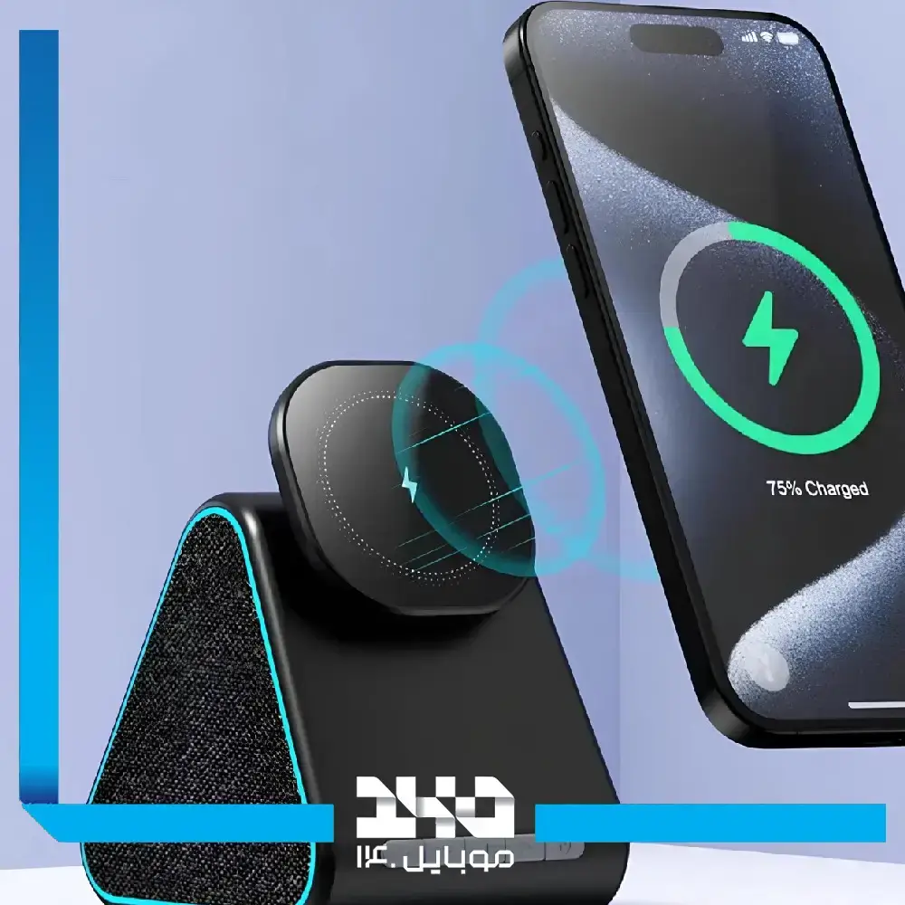 شارژر وایرلس گرین لاین مدل Mag Trio Speaker, Charger, Phone Stand