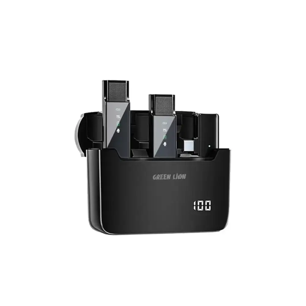 میکروفون بی‌سیم گرین لاین مدل DIGITAL DISPLAY GN2IN1 (تایپ سی) | 2 به 1