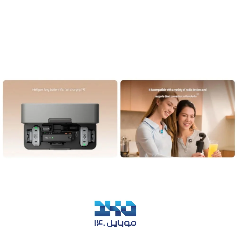 میکروفون یقه‌ای بی‌سیم دی جی آی مدل Mic Mini 2S