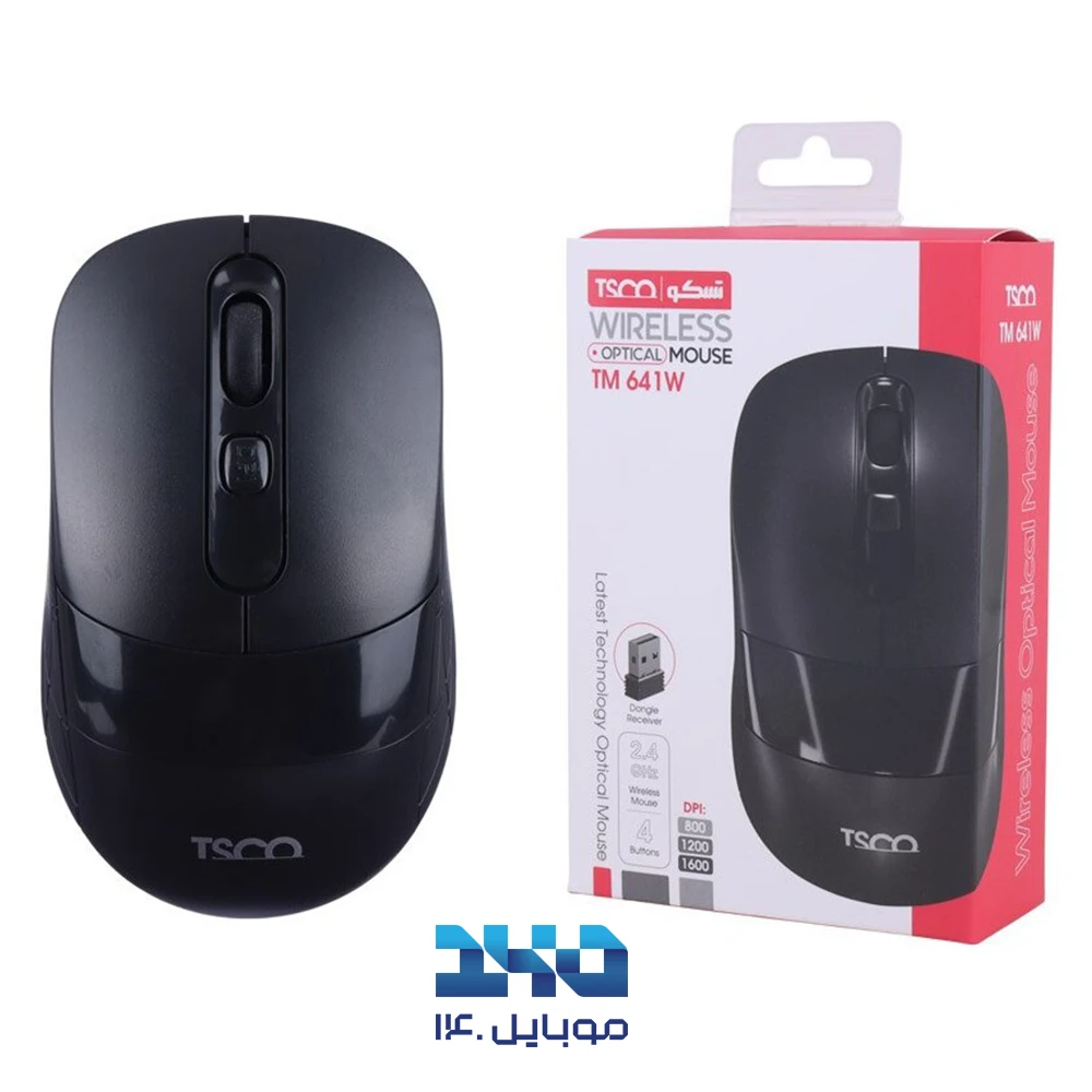 ماوس بی‌سیم تسکو مدل TM 641W