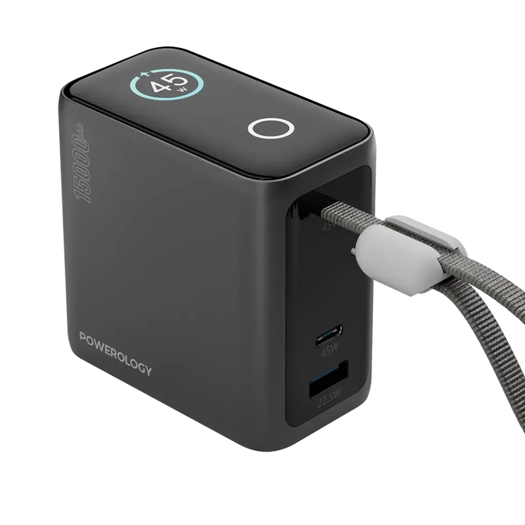پاوربانک پاورولوژی 15000 میلیآمپر Mini Power Bank مدل (PPBCHA60)