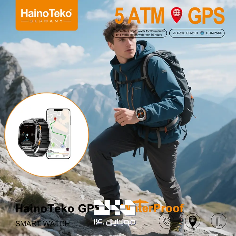 ساعت هوشمند ضدضربه هاینو تکو مدل GPS-3