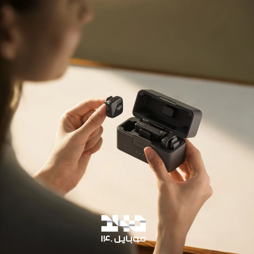 میکروفون یقهای بیسیم دوکاربره دی جی آی مدل Mic Mini