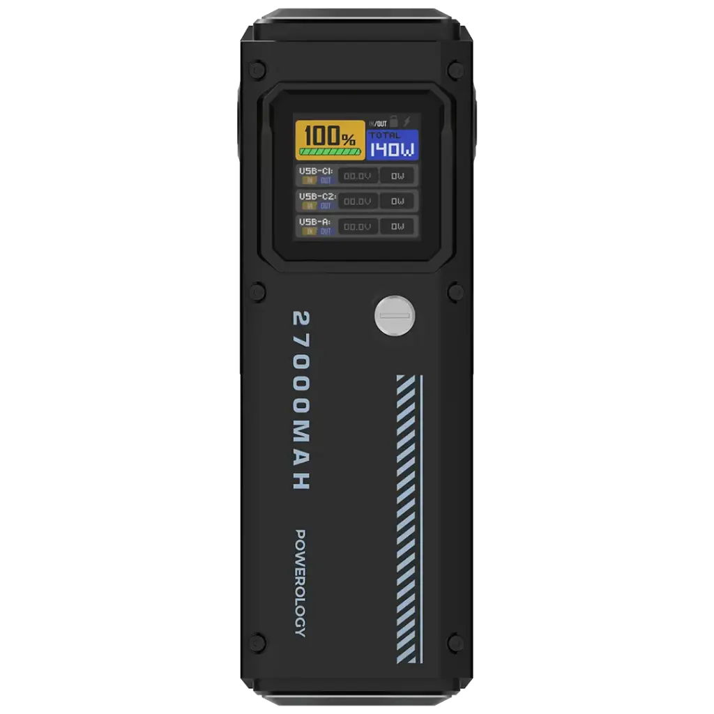 پاوربانک پاورولوژی 27000 میلیآمپر مدل (PPBCHA83) Smart Display Power Bank