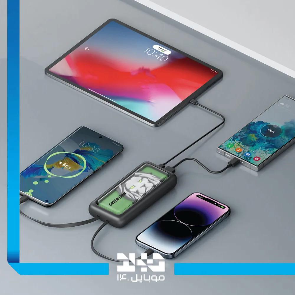 پاور بانک گرین لاین 10000 mAh مدل Le Lion Integrated