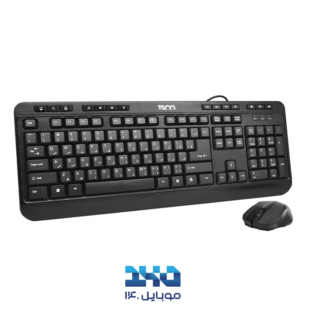 کیبورد و ماوس با سیم تسکو مدل TKM 8052
